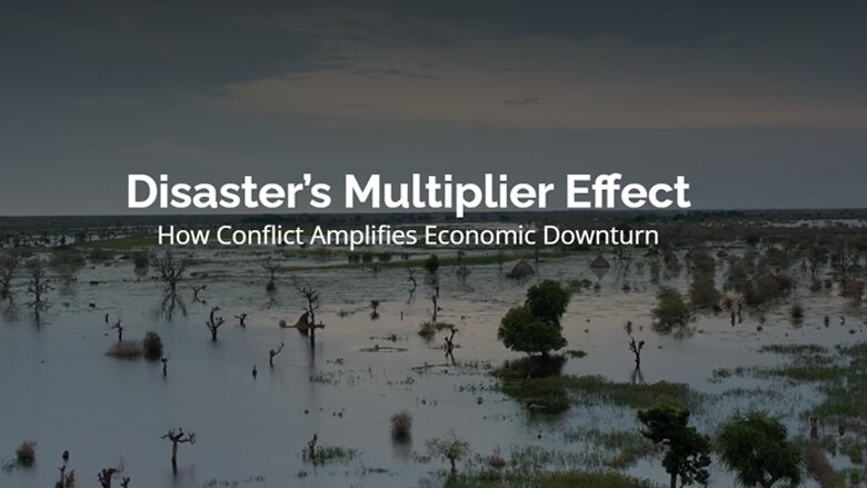 Disaster's Multiplier Effect: How Conflict Amplifies Economic Downturn